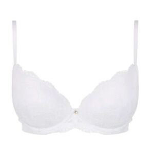 Ann Summers Sexy Lace Sustainable Plunge Bra in White, Size 34C​​​​​